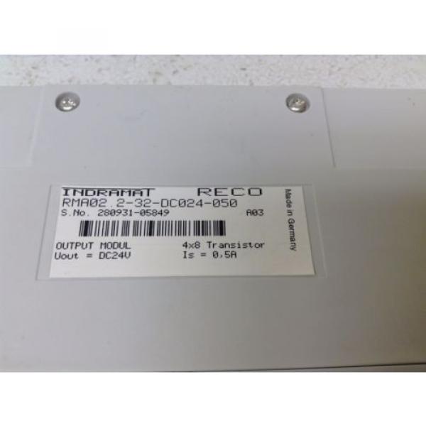 Rexroth Indramat Reco RMA022-32-DC024-050 Output Module 24 VDC RMA02232DC02405 #2 image