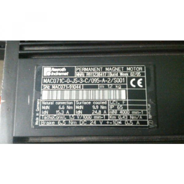 Rexroth Indramat MAC071C-0-JS-3-C/095-A-2/S001 #2 image