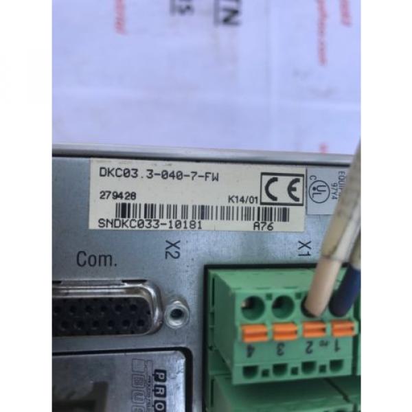 Rexroth Indramat DKC033-040-7-FW EcoDrive Used #2 image