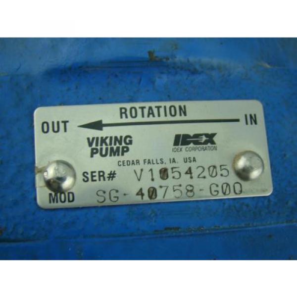 NEW IDEX VIKING HYDRAULIC PUMP   .63&#034; SHAFT SG-40758-G00 #4 image