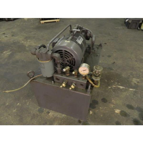 Nachi 3 HP 22kW Complete Hyd Unit w/ Tank,# S-3382-6, PVS-1B-19N1-2408B Used #5 image