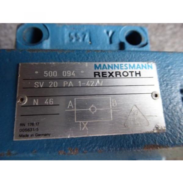 Origin REXROTH HYDRAULIC VALVE SV20PA1-42/V #2 image