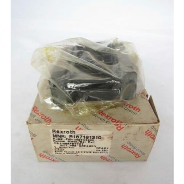 Bosch Rexroth R167181310 Runner Block Ball Rail Carriage #1 image