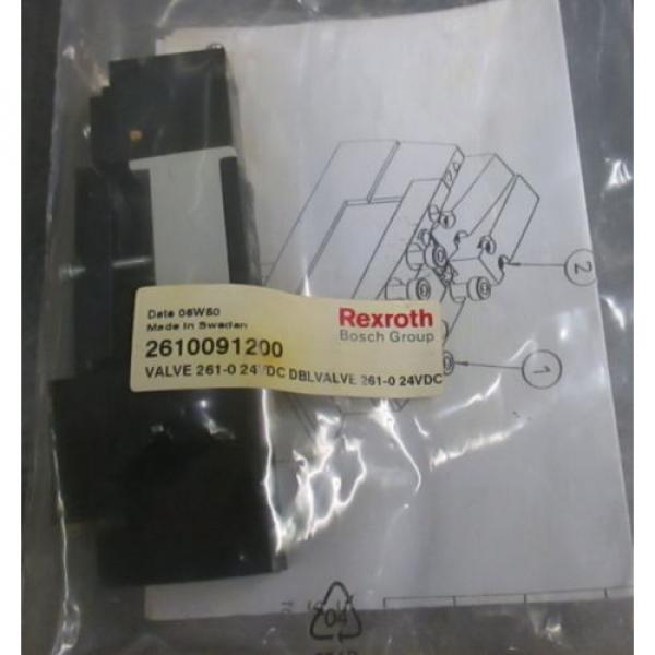 Origin  UNUSED REXROTH BOSCH Group 261-009-120-0 PNEUMATIC Double VALVE 24VDC #1 image