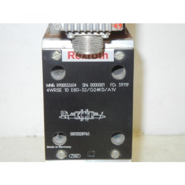 REXROTH 4WRSE 10 E80-32/G24K0/A1V USED PROPORTIONAL VALVE R900552604 #2 image