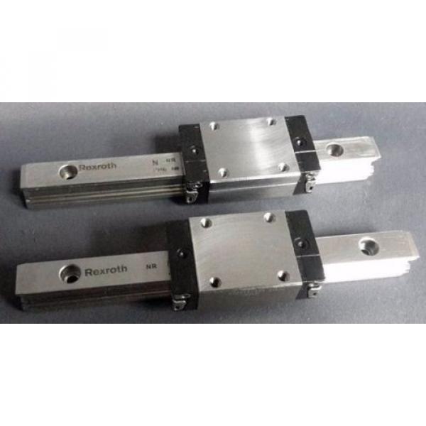 Rexroth N NR 7210 Linear Slide Rail 6-1/4#034; w/ Block R201119330 Lot of 2 #1 image