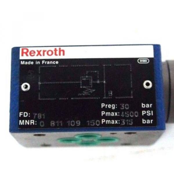 NIB REXROTH MNR: 0811109150 FD: 781 PRESSURE REDUCING VALVE 0-811-109-150 #3 image